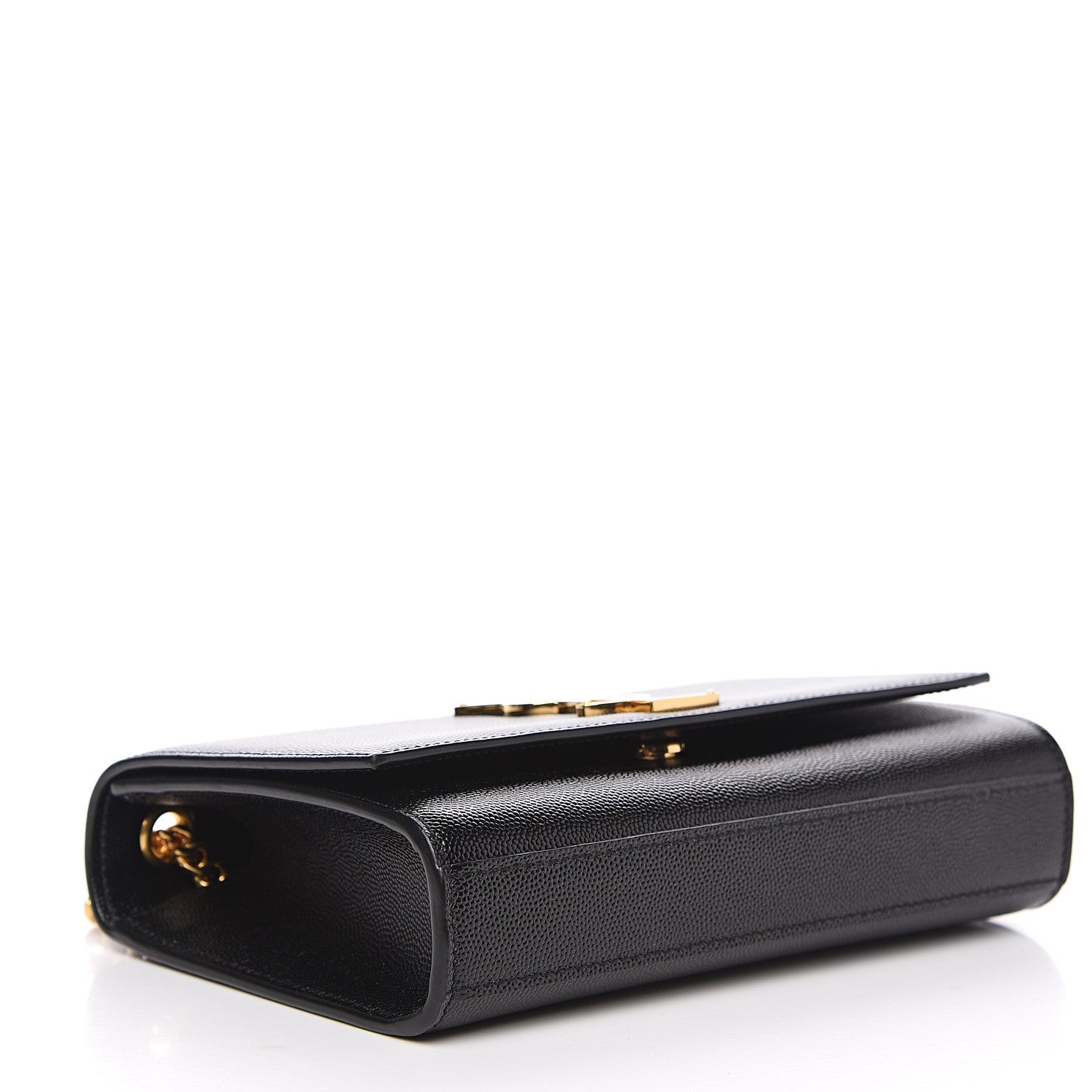 Saint Laurent Grain De Poudre Small Monogram Kate Satchel Black 3 of 9