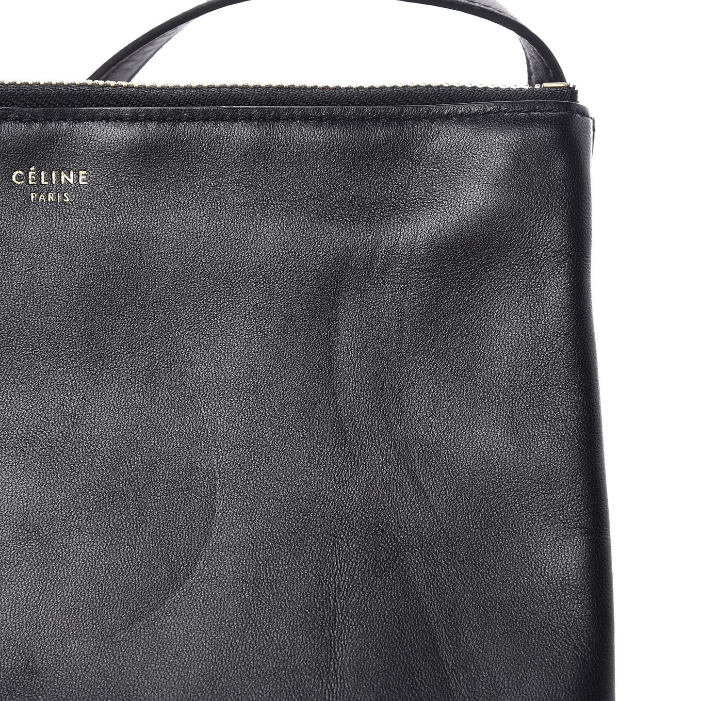 Lambskin Small Trio Crossbody Bag Black