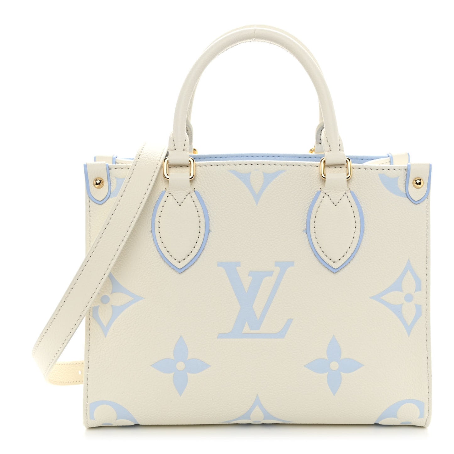 Empreinte Monogram Giant Onthego PM Latte Candy Blue