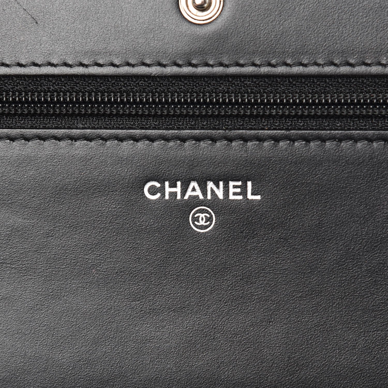 Chanel Patent Quilted Wallet On Chain WOC Black 6 of 9