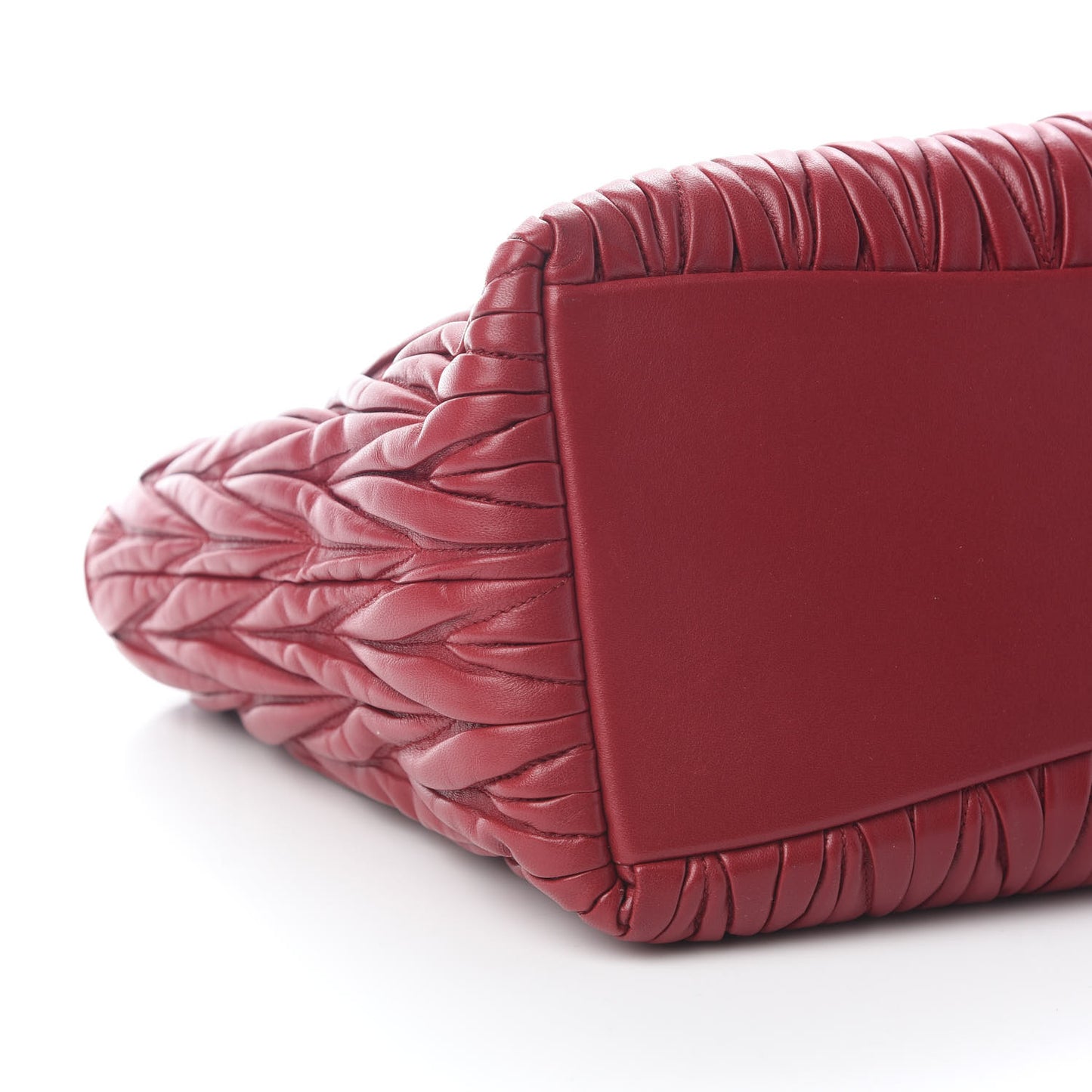 Nappa Matelasse Tote Rosso