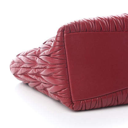 Miu Miu Nappa Matelasse Tote Rosso 7 of 8