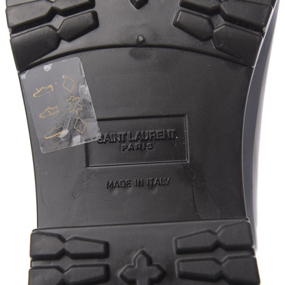 Saint Laurent Rubber Crystal Studded Festival Rain Boots 38 Black 7 of 8