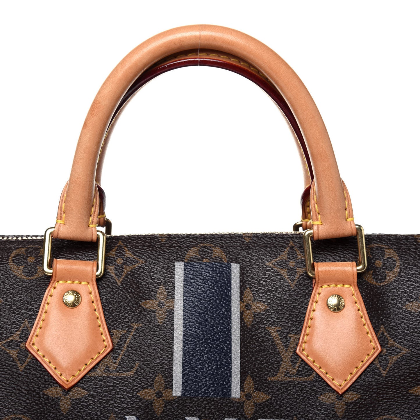 Monogram My LV Heritage Speedy Bandouliere 30 Blue Marine Gris