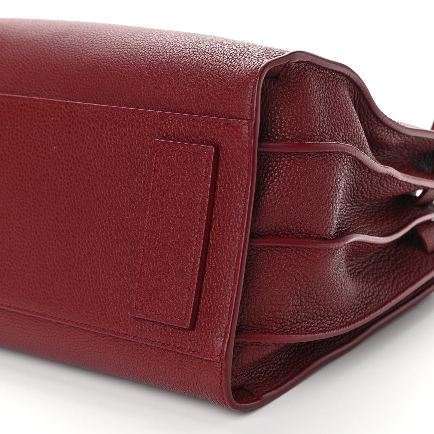 Grained Calfskin Small Supple Sac De Jour Dark Pallisandre