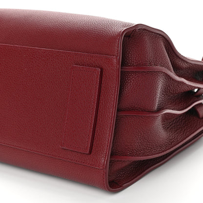 Saint Laurent Grained Calfskin Small Supple Sac De Jour Dark Pallisandre 9 of 10