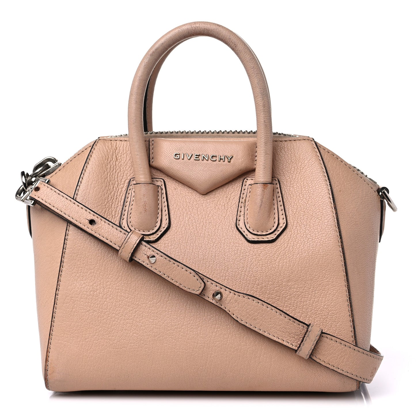 Sugar Goatskin Mini Antigona Powder