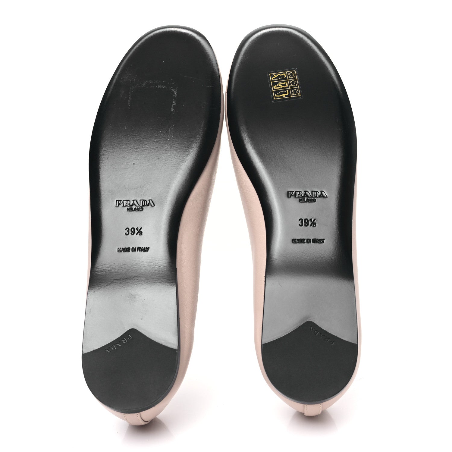 Prada Lambskin Bow Ballerina Flats 39.5 Nude 5 of 9