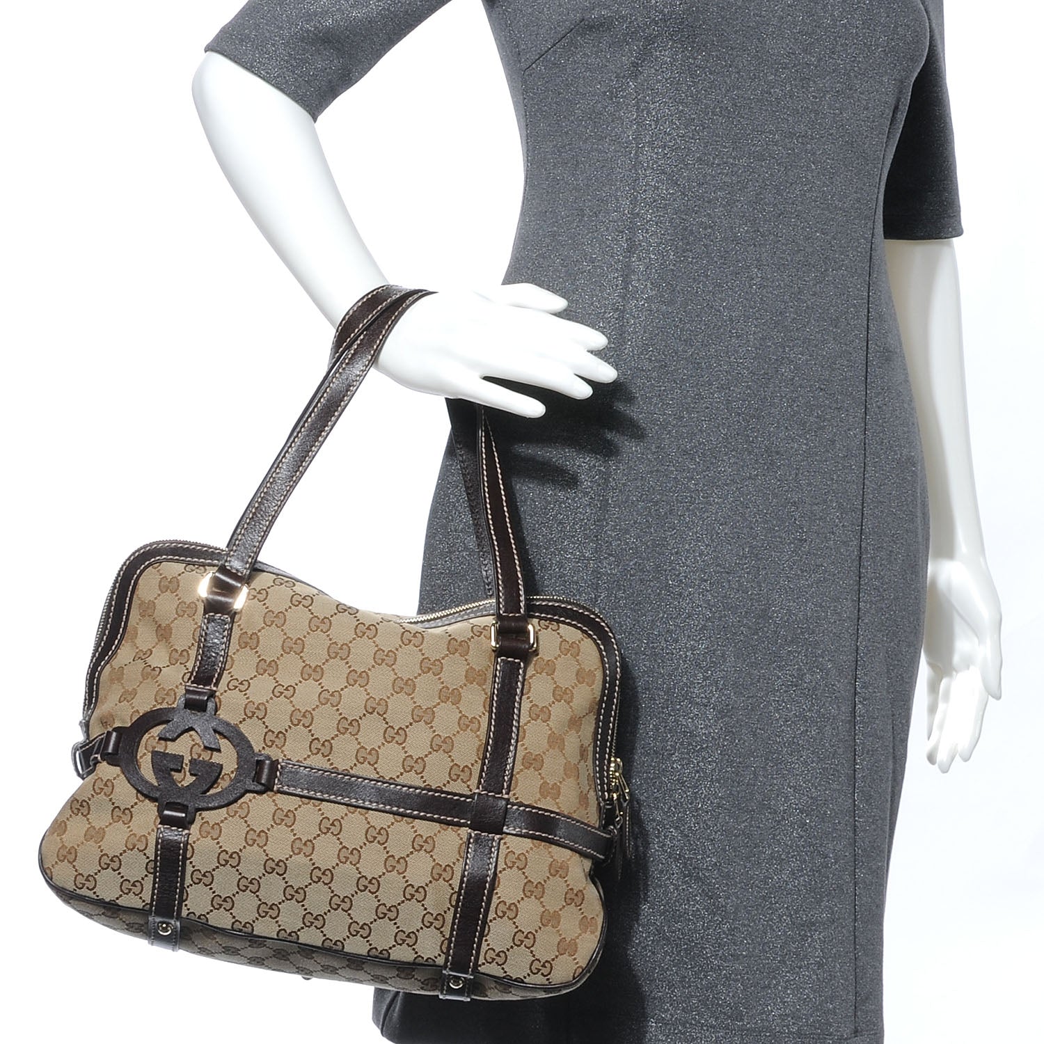 Gucci Monogram Royal Shoulder Bag Ebony 2 of 7