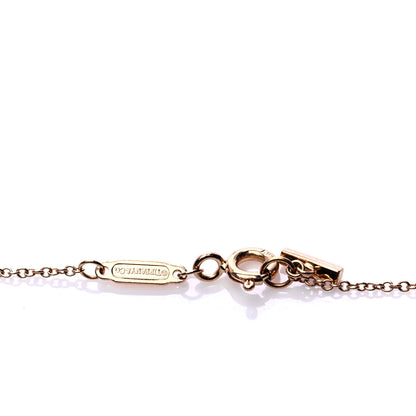 Tiffany 18K Rose Gold Small T Smile Pendant Necklace 4 of 5