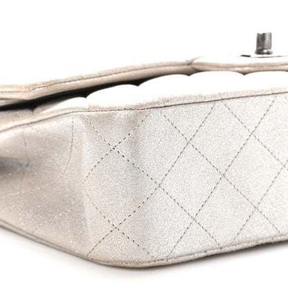 Chanel Iridescent Calfskin Medium Double Flap Light Gold 9 of 10