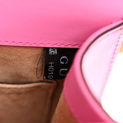 Gucci Vitello Fontanella Web Mini Sylvie Chain Shoulder Bag Pink Tropical Flower 7 of 10