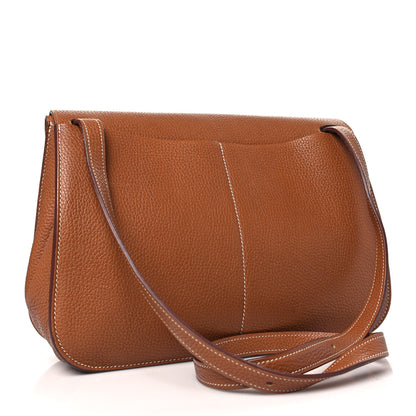 Hermes Taurillon Clemence Halzan 31 Gold 3 of 12