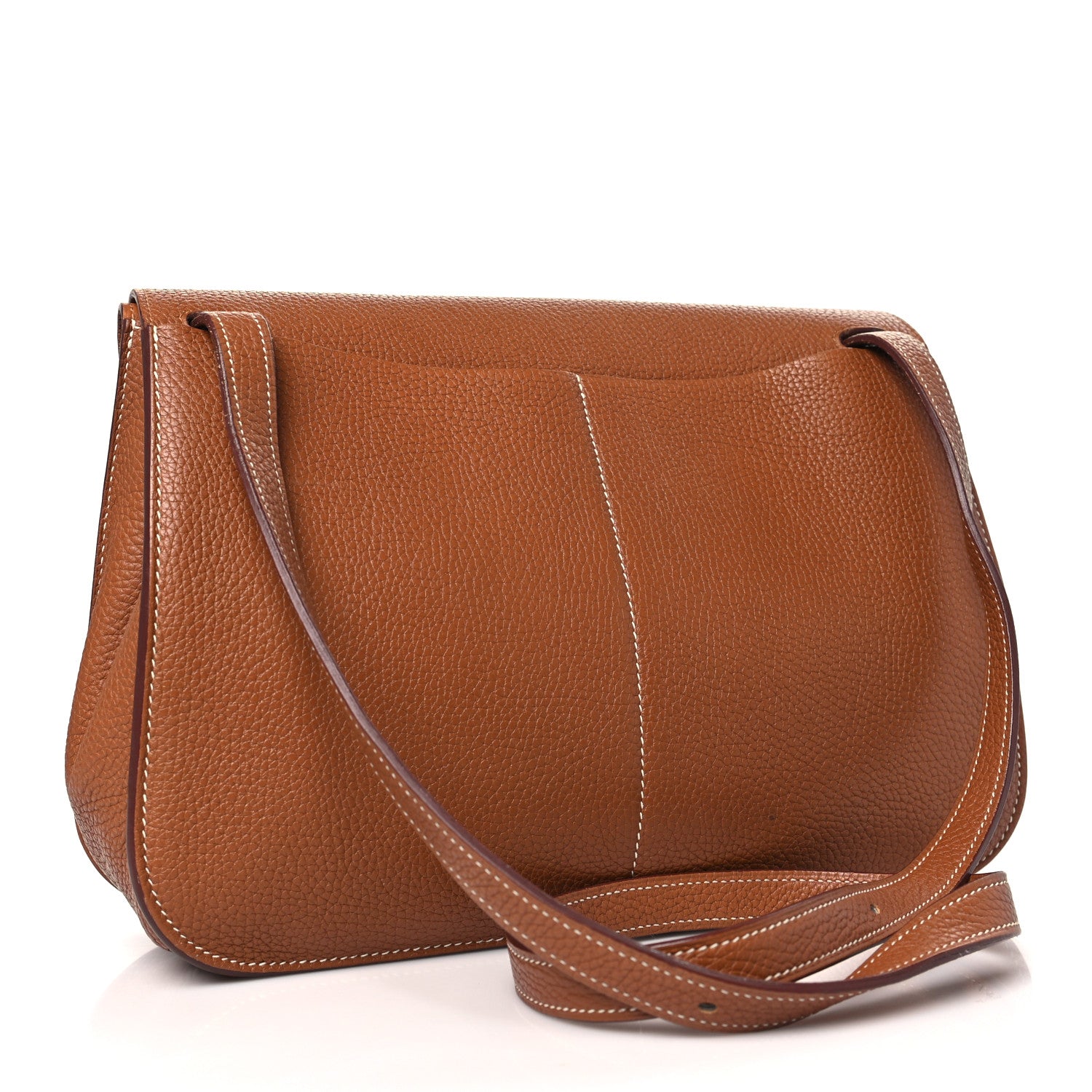 Hermes Taurillon Clemence Halzan 31 Gold 3 of 12