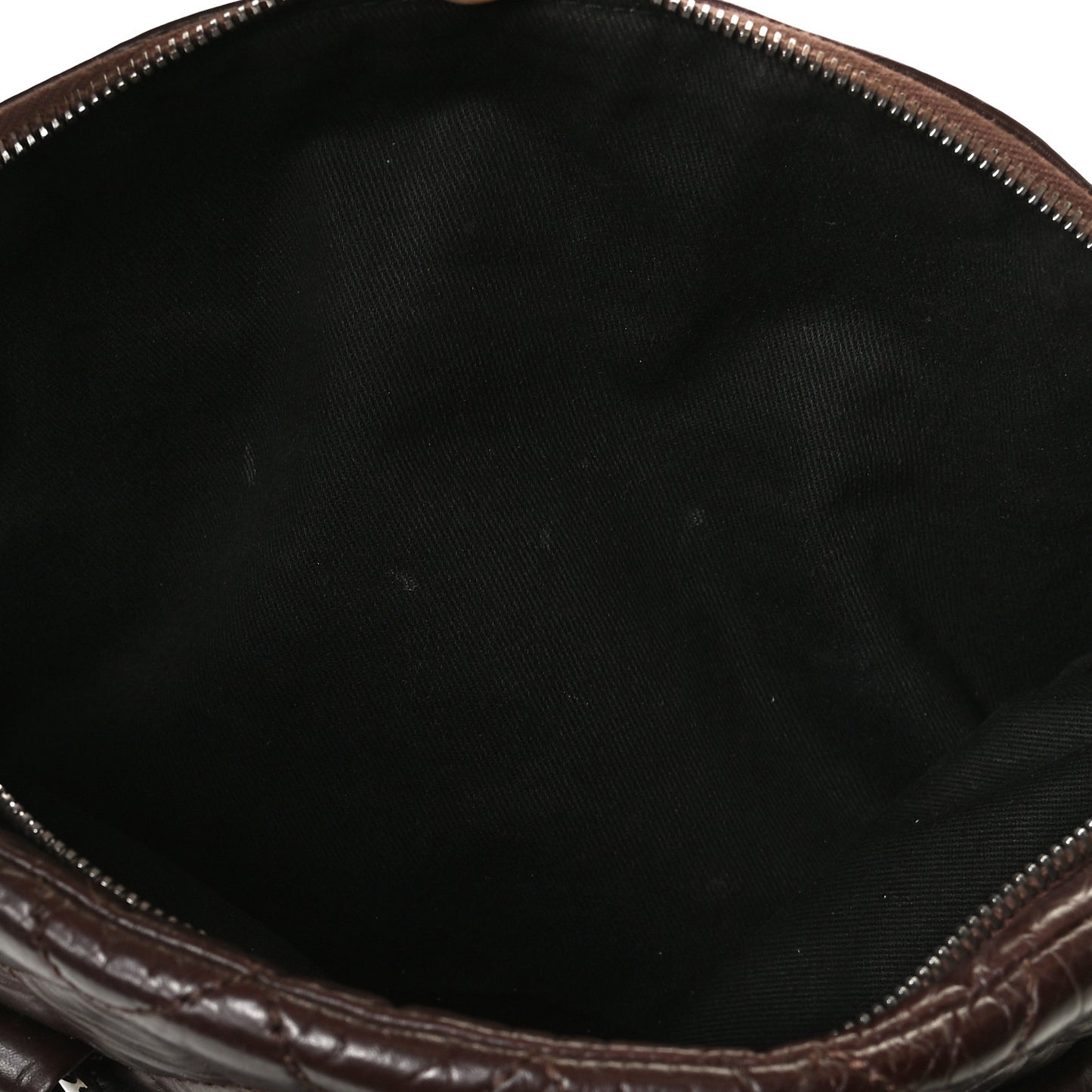 Distressed Lambskin Vintage Ligne Lady Braid Tote Brown