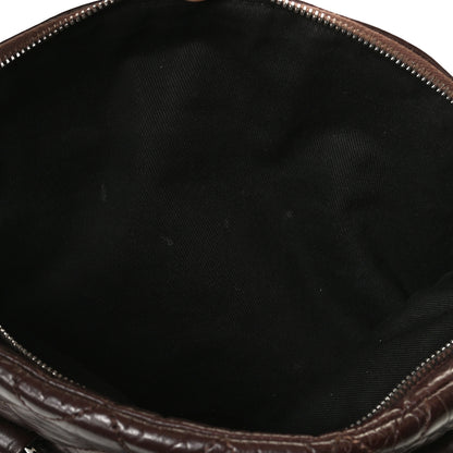 Chanel Distressed Lambskin Vintage Ligne Lady Braid Tote Brown 10 of 11