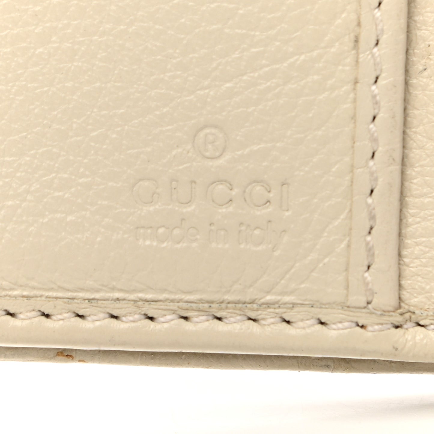 Guccissima Ladies Web Long Wallet Off White