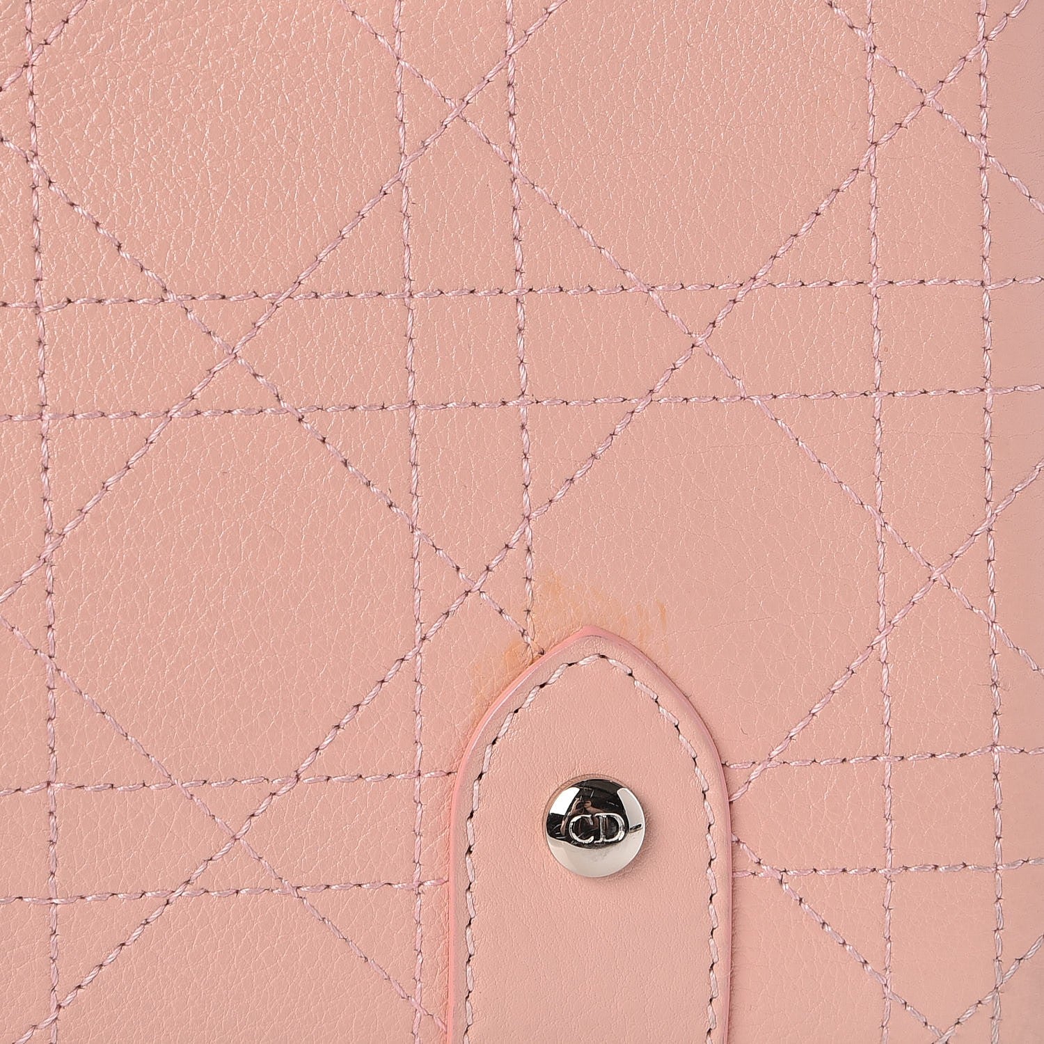 Christian Dior Calfskin Cannage Tote Rose Clair 9 of 15