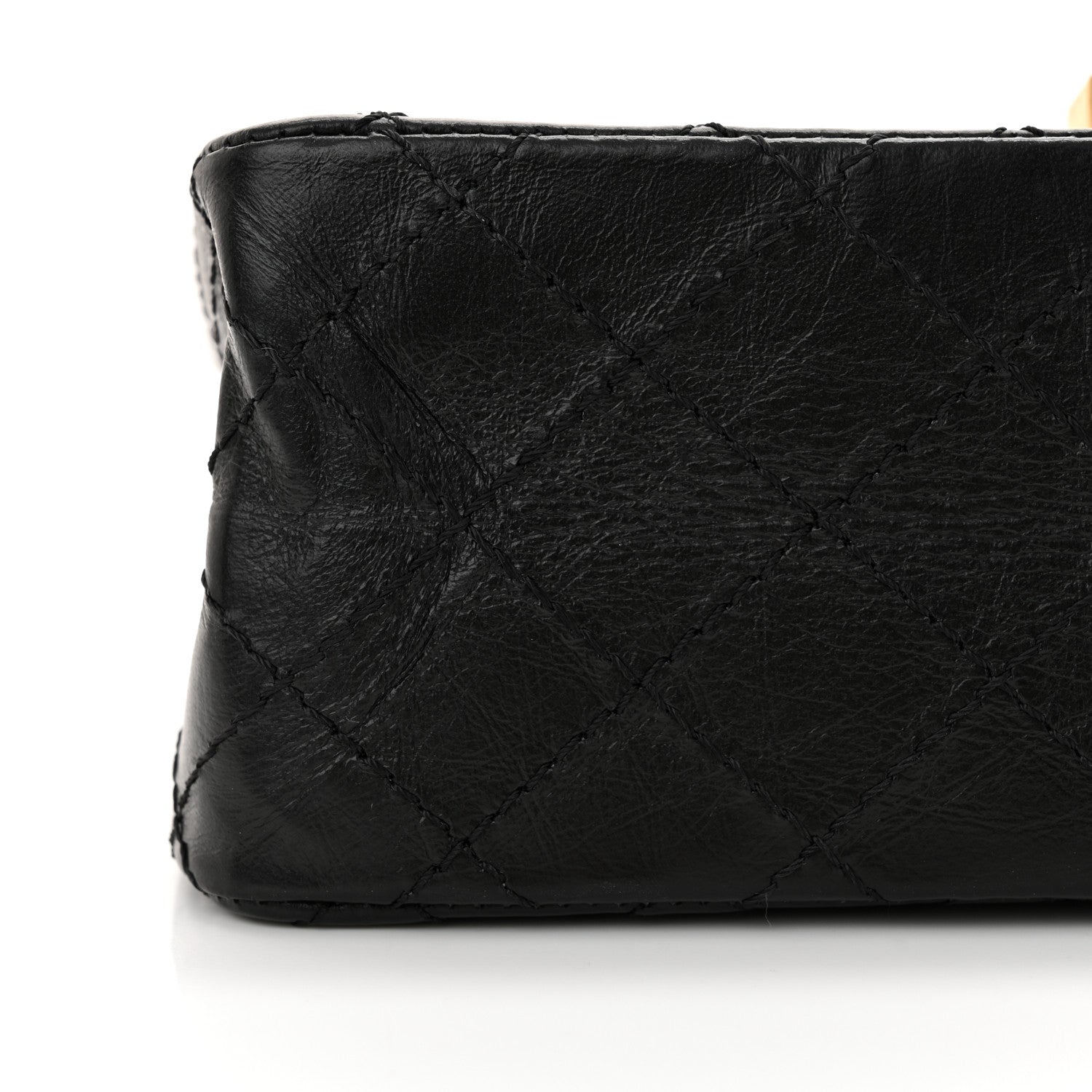 Chanel Aged Calfskin Quilted 2.55 Reissue Mini Flap Black 11 of 12