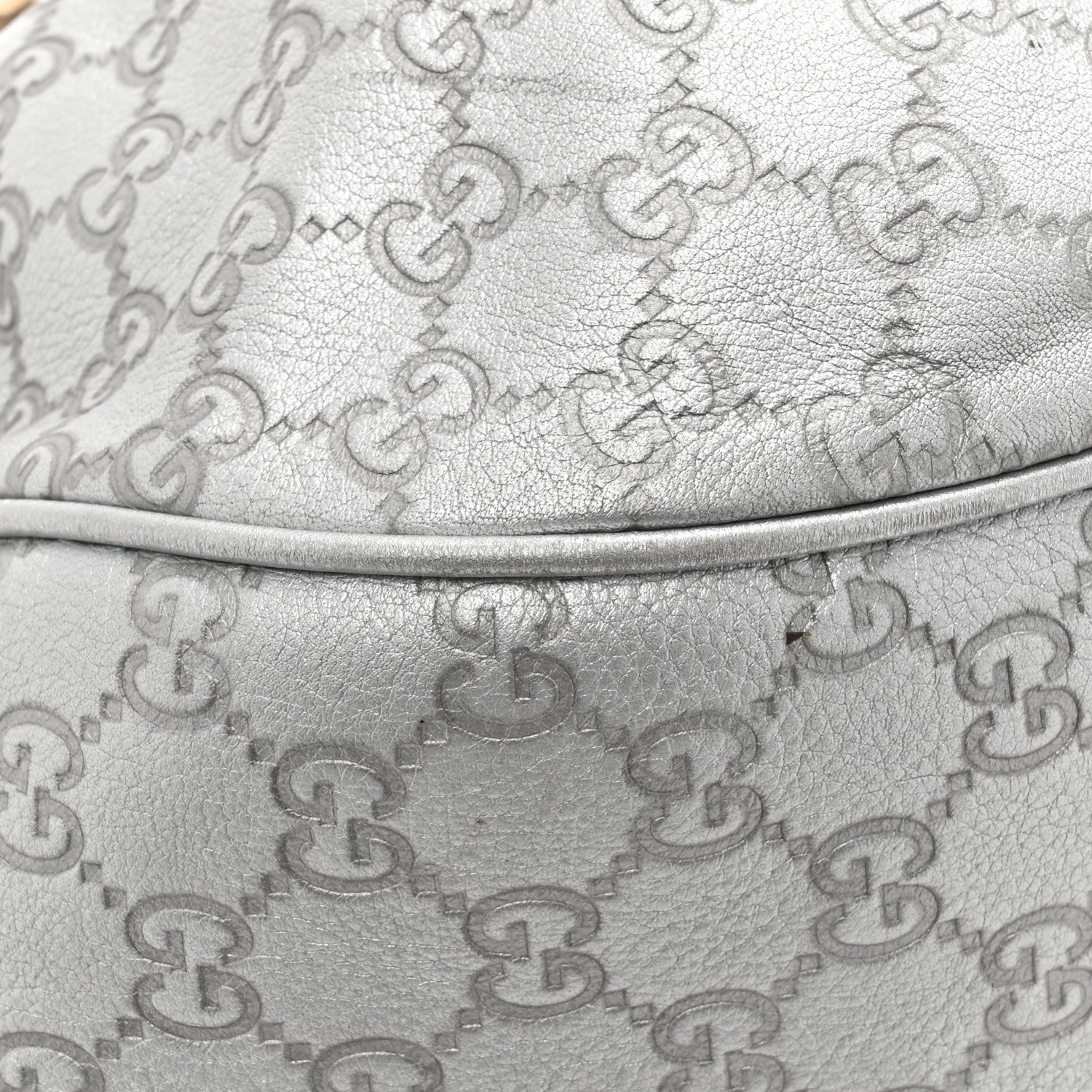 Gucci Metallic Guccissima Medium Sukey Hobo Silver 15 of 19