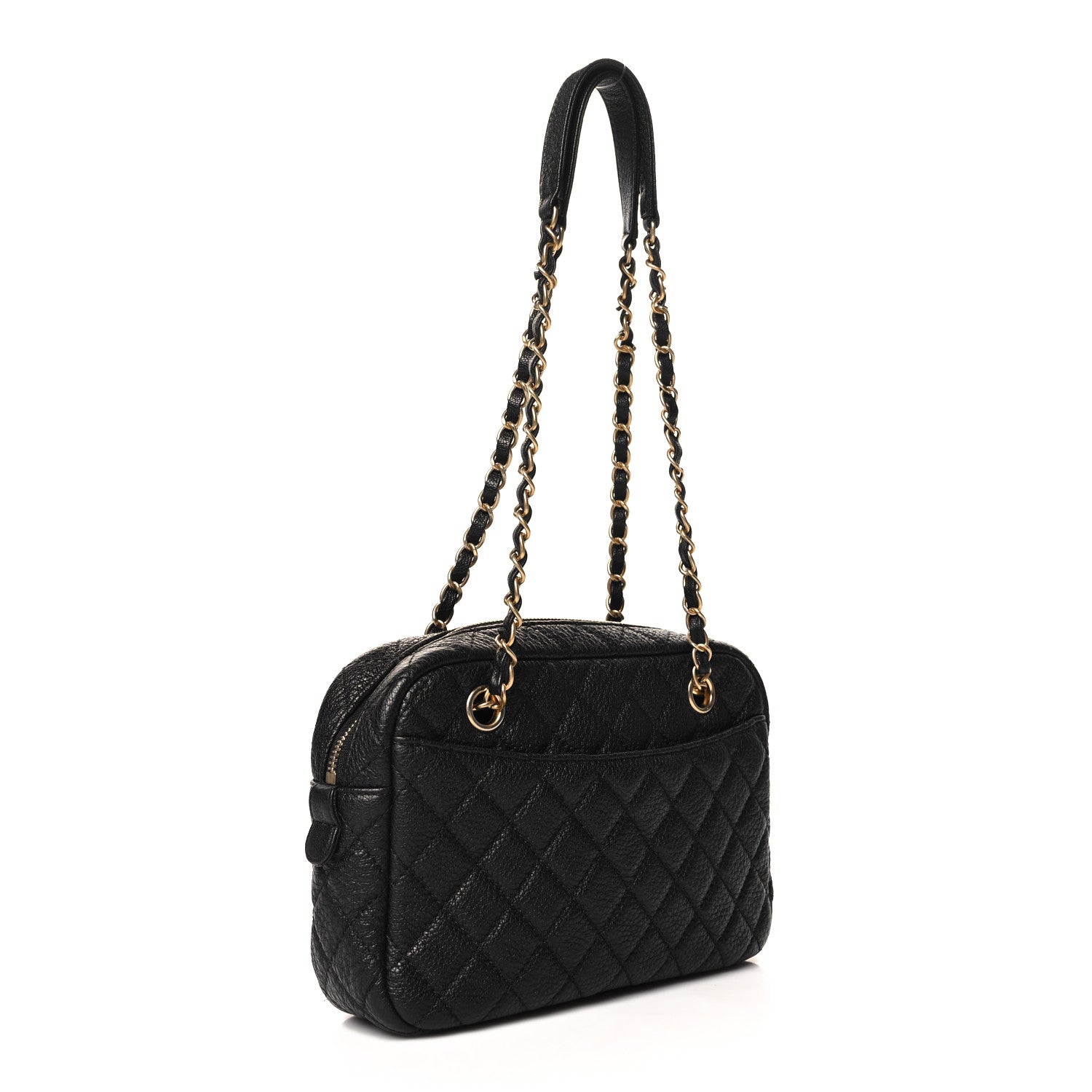 Chanel Calfskin Quilted Medium Camera Case Black 3 of 11