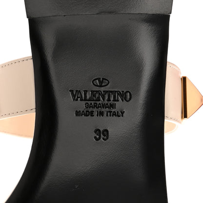 Valentino Garavani Calfskin Roman Stud Flat Slide Sandals 39 Light Ivory 8 of 12