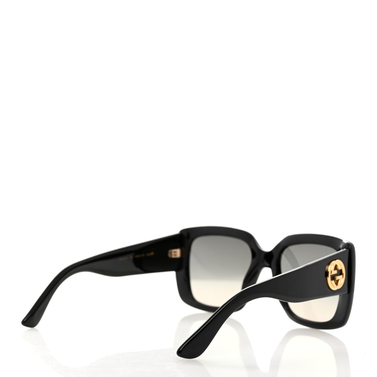 Acetate Square Frame Sunglasses GG0141S Black