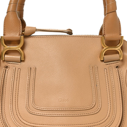 Chloe Calfskin Small Marcie Satchel Milky Brown 8 of 11