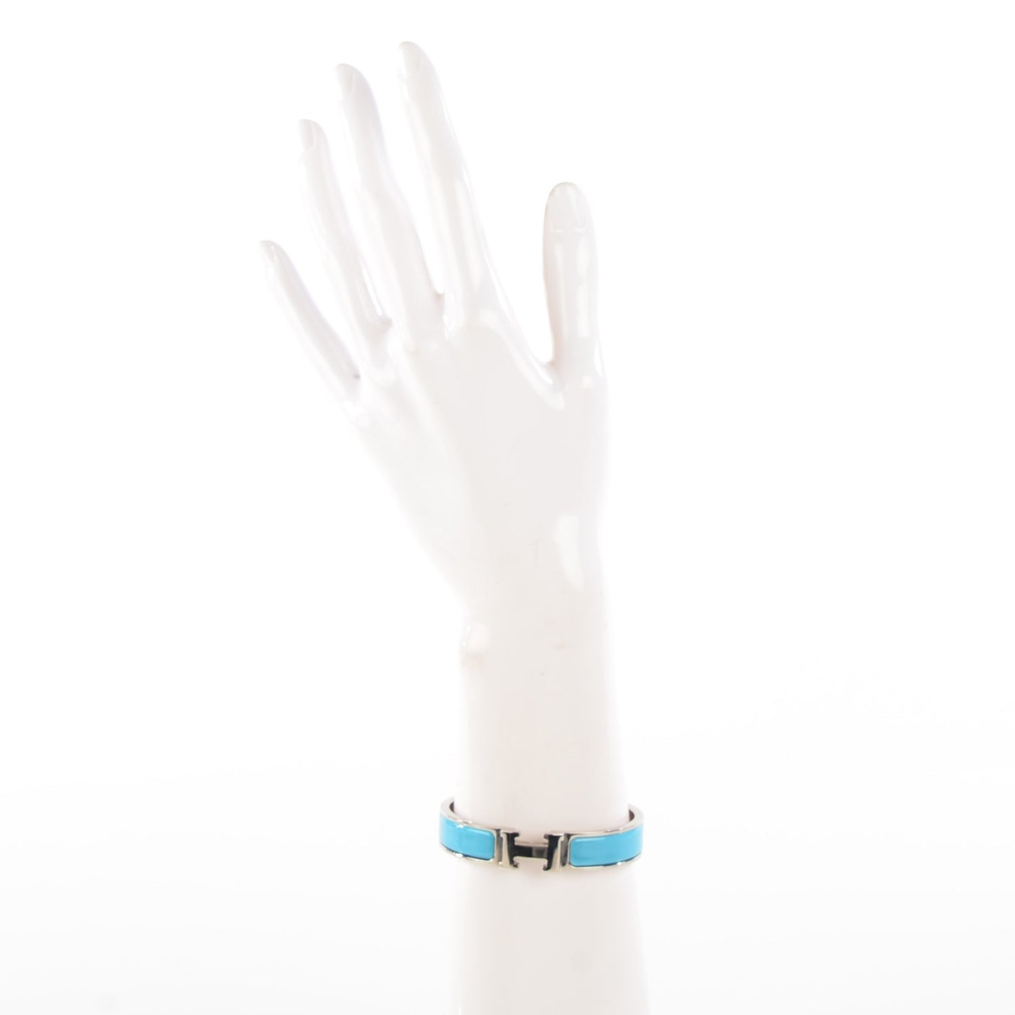 Enamel Narrow Clic Clac H Bracelet PM Bleu Azure