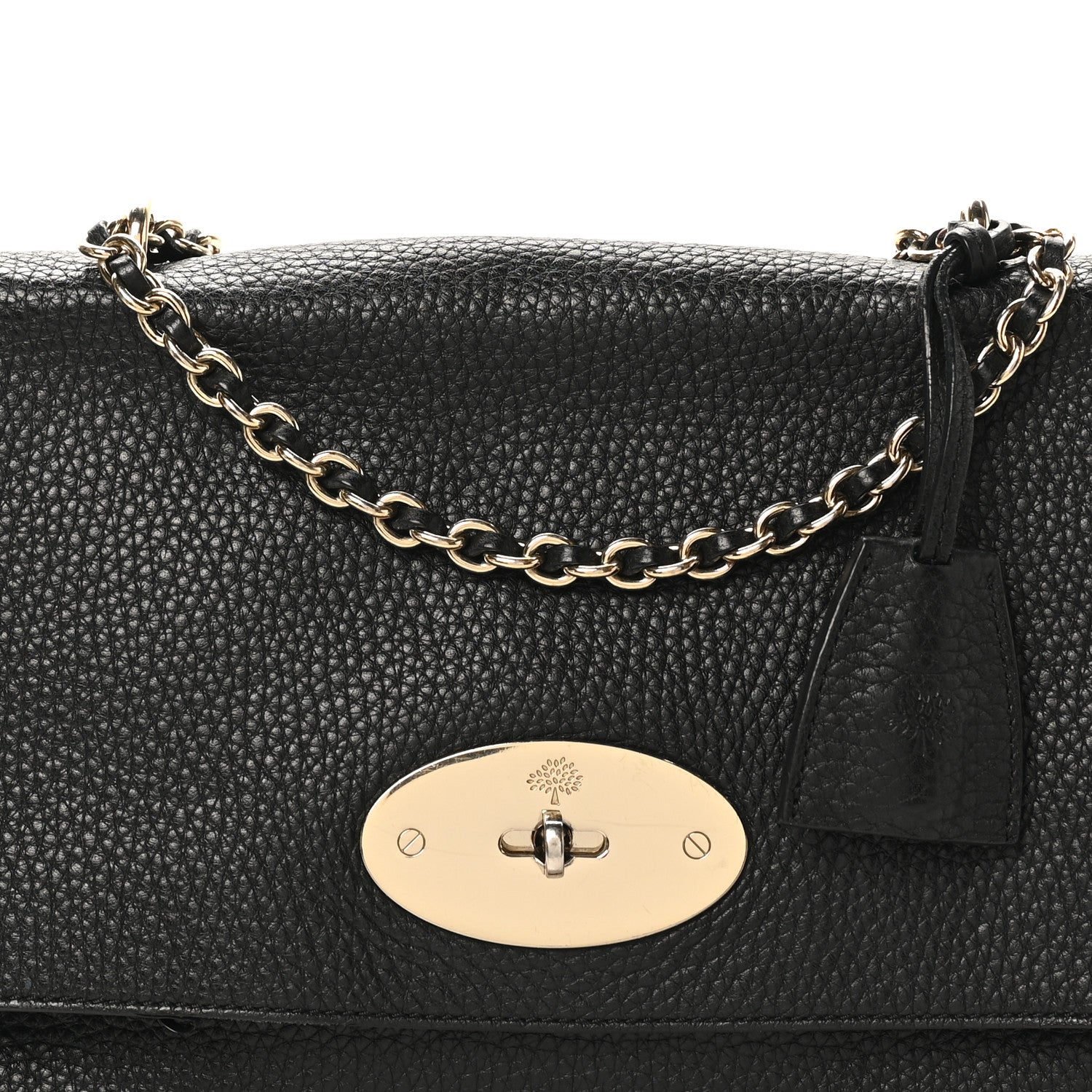 Mulberry Small Classic Grain Calfskin Medium Lily Black 7 of 10