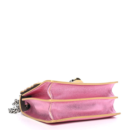 Fendi Vitello Catalan Mirror Scalloped Multi Studded Small Kan I Shoulder Bag Fuxia Chiaro 3 of 4
