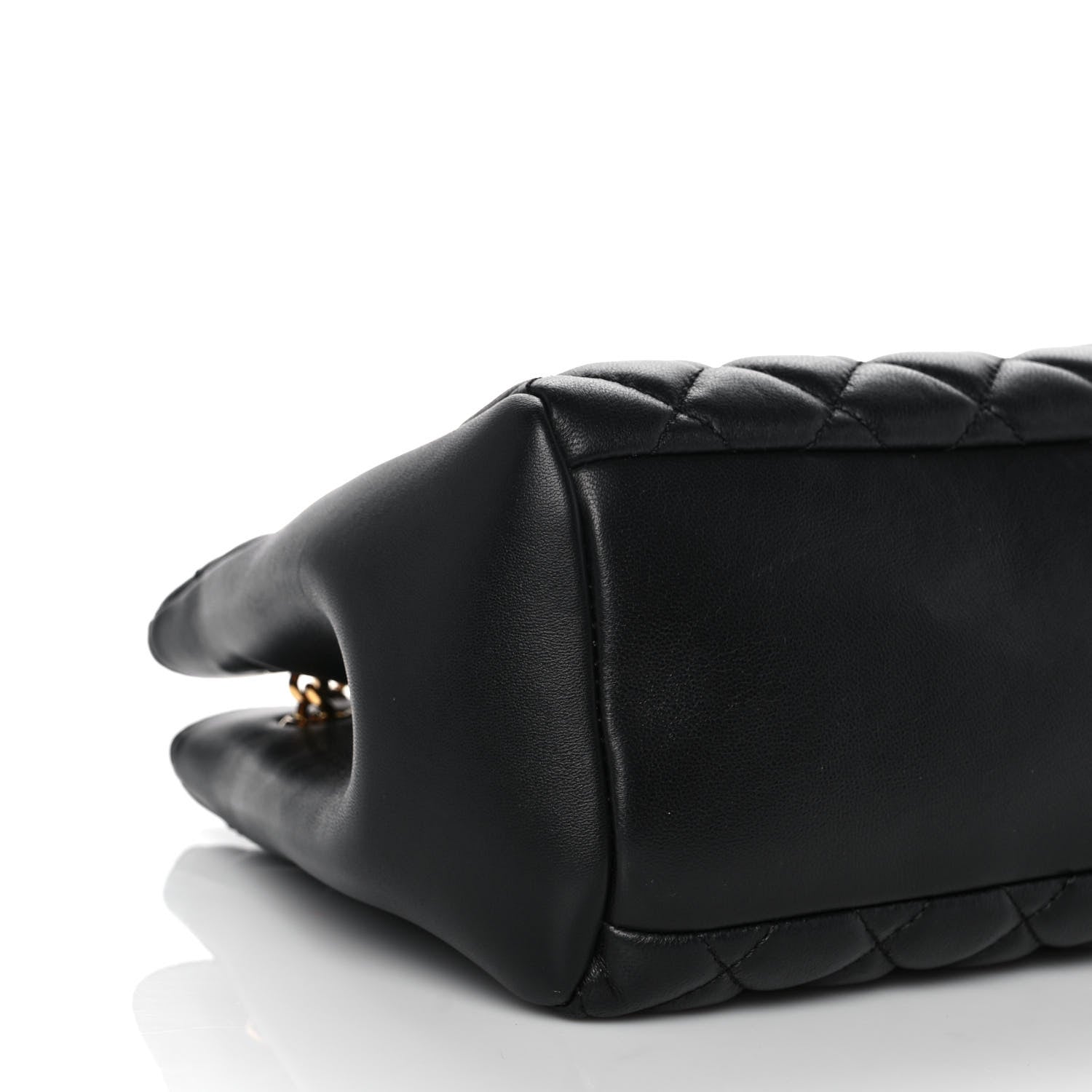 Versace Nappa Quilted Medusa Chain Shoulder Bag Black 9 of 11