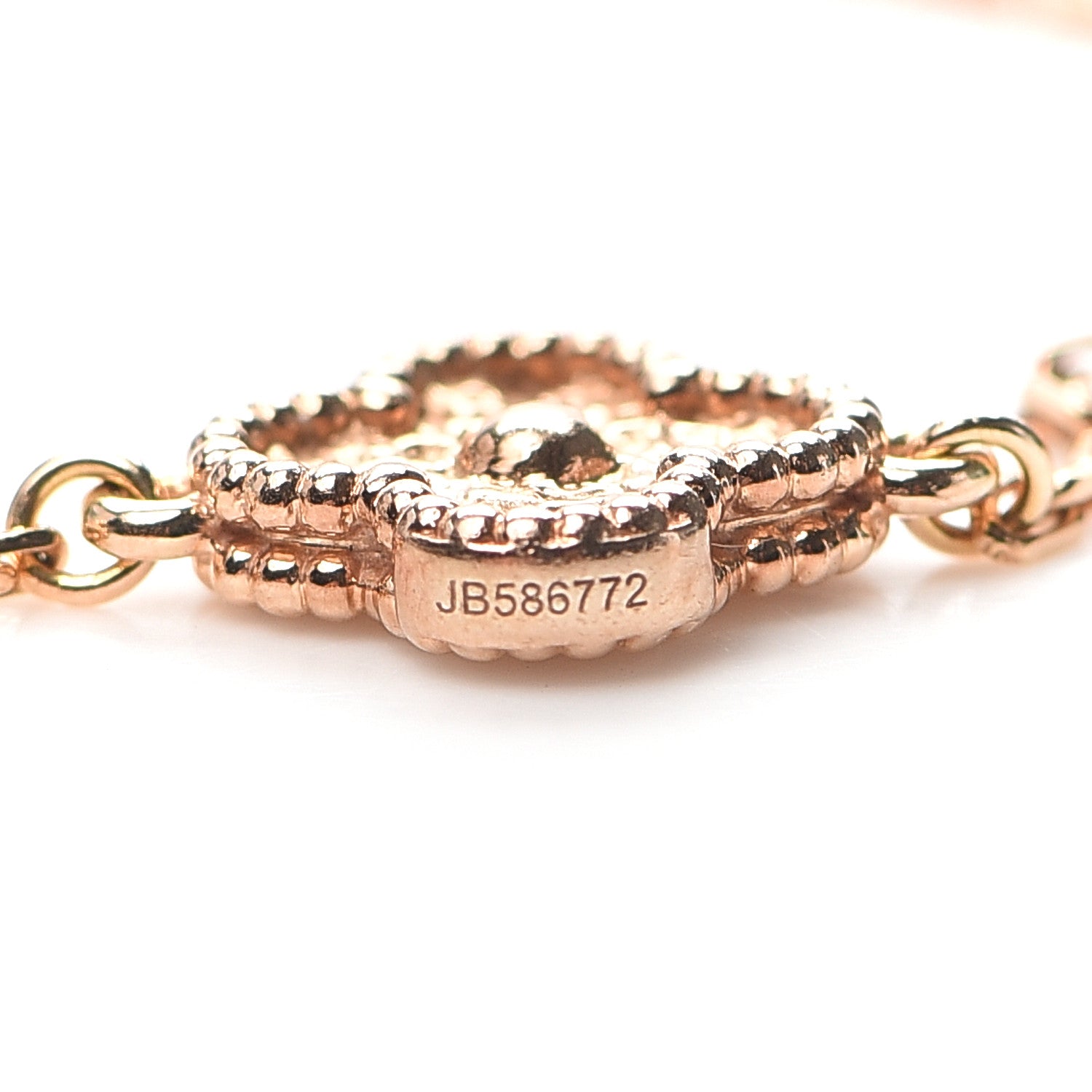 Van Cleef & Arpels 18K Rose Gold 6 Motifs Sweet Alhambra Bracelet 5 of 8
