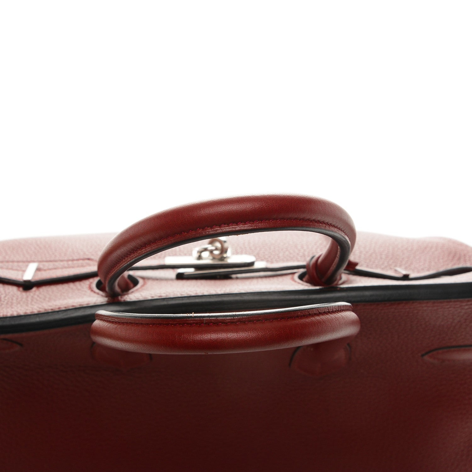 Hermes Taurillon Clemence Birkin 35 Rouge H 10 of 29