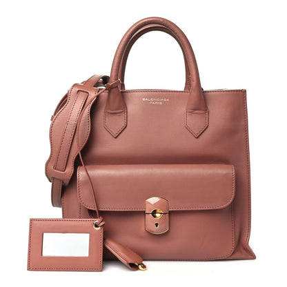 Balenciaga Calfskin Padlock All Afternoon Tote Pink 3 of 19