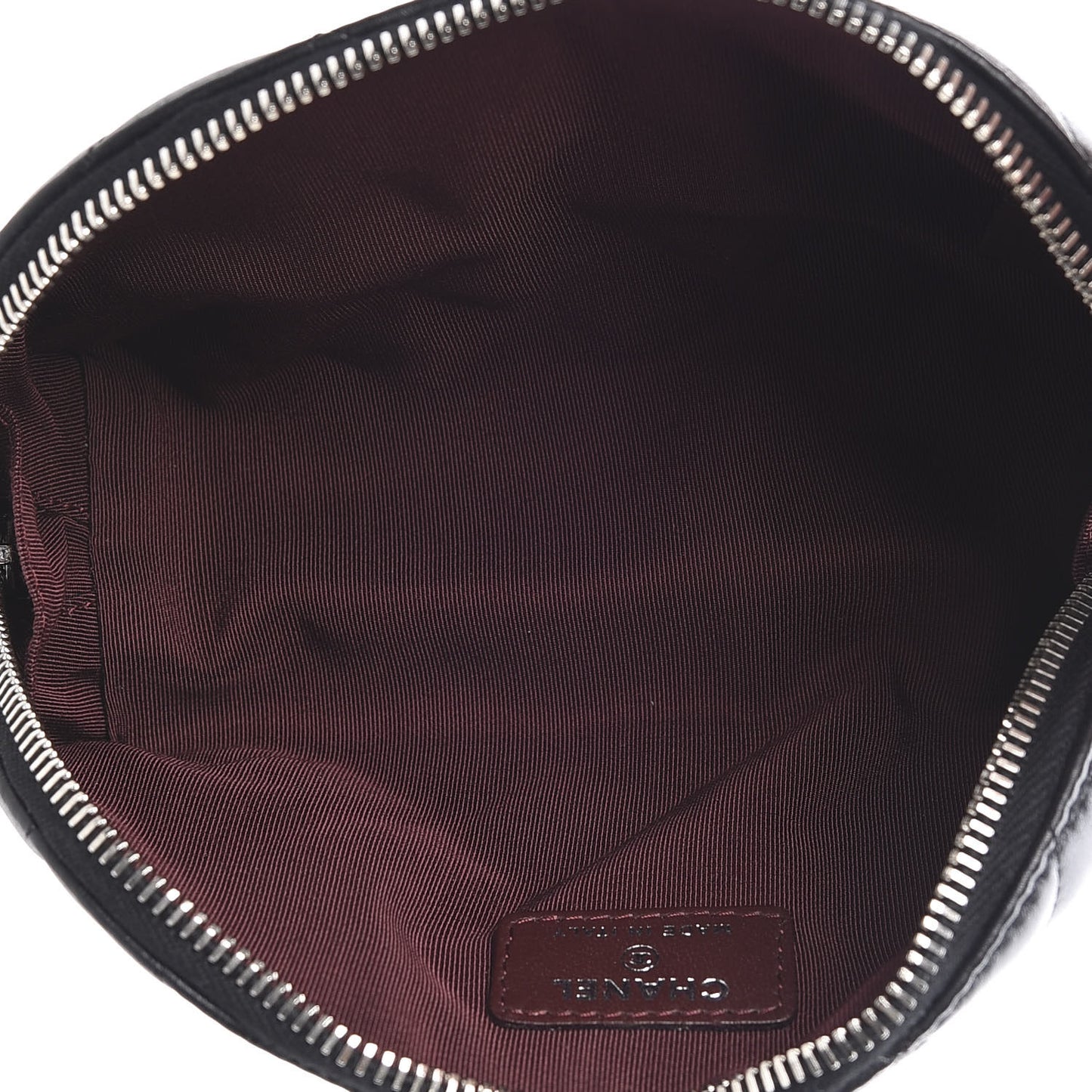 Lambskin Quilted Cosmetic Case Black