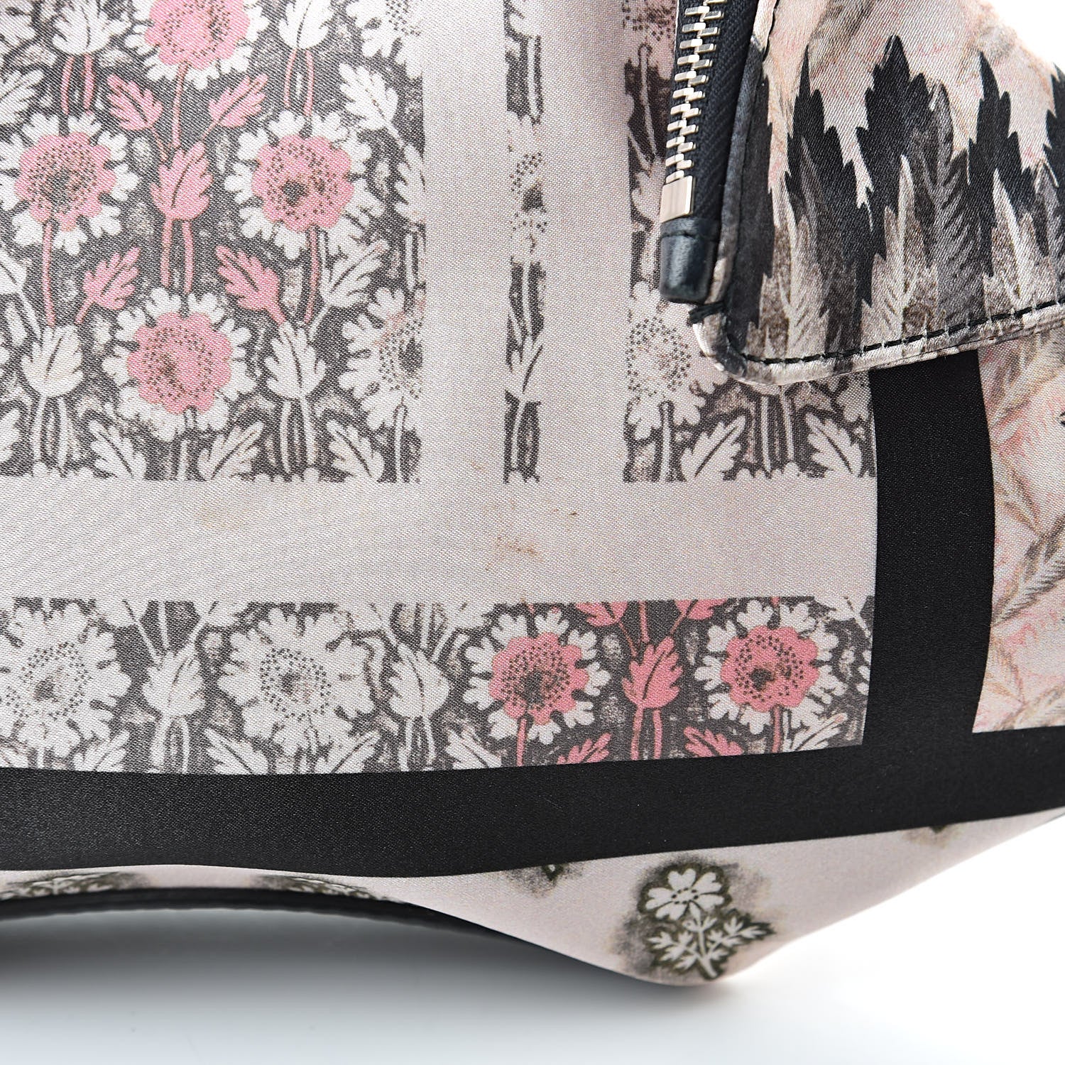 Alexander McQueen Silk Floral Print De Manta Clutch Blush 9 of 11