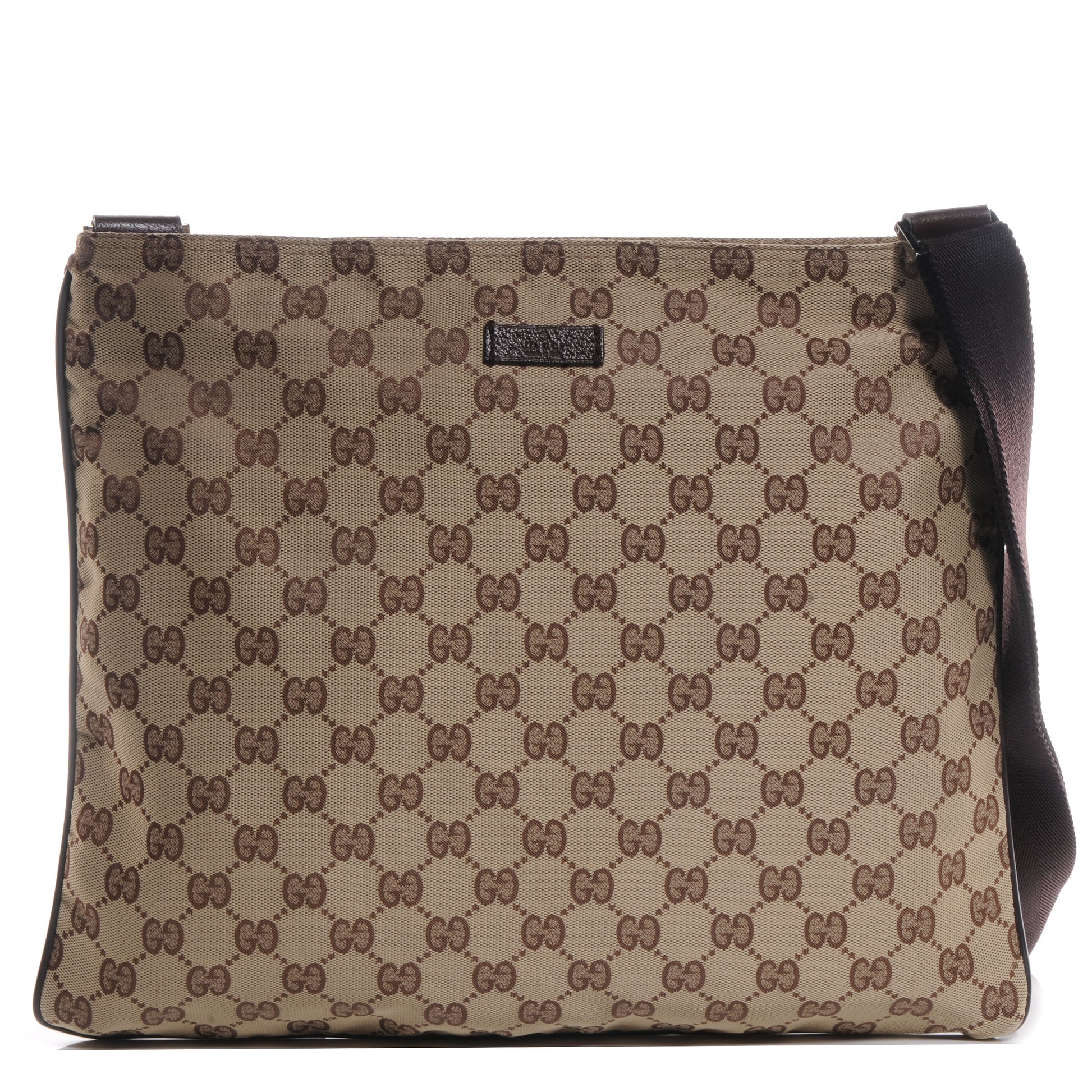 Gucci Monogram Messenger Bag Brown 1 of 7