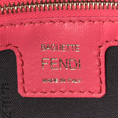 Fendi Nappa FF 1974 Embossed Baguette Lampone 6 of 8