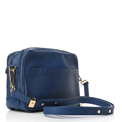Louis Vuitton Supple Calfskin Paname Take Off Flight Bag Blue 2 of 4