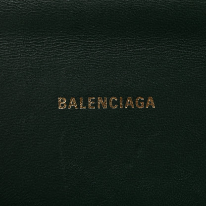 Balenciaga Shiny Calfskin Crocodile Embossed Hourglass Top Handle Bag XS Forest Green 6 of 9