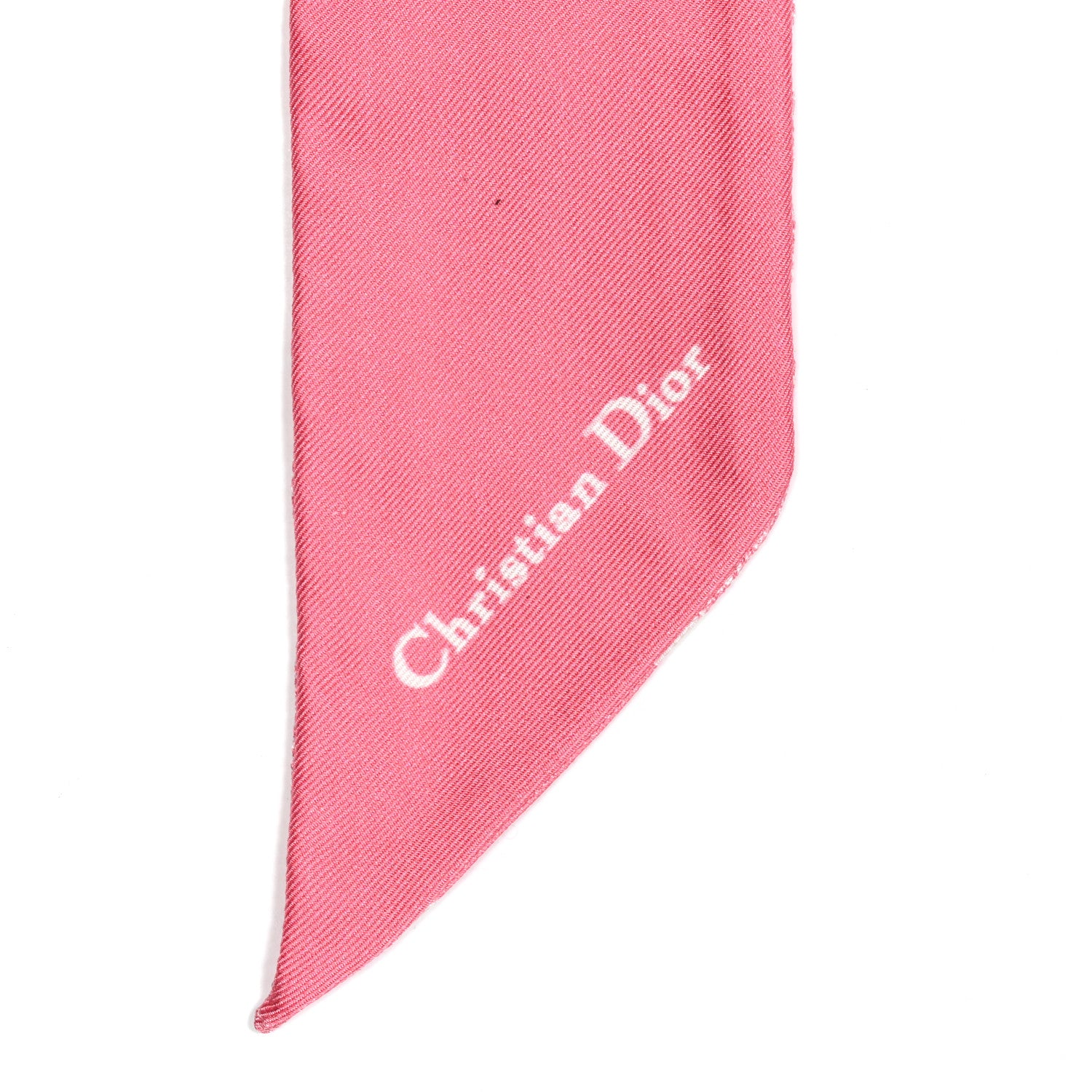Christian Dior Silk Houndstooth Mitzah Scarf Pink 1323191