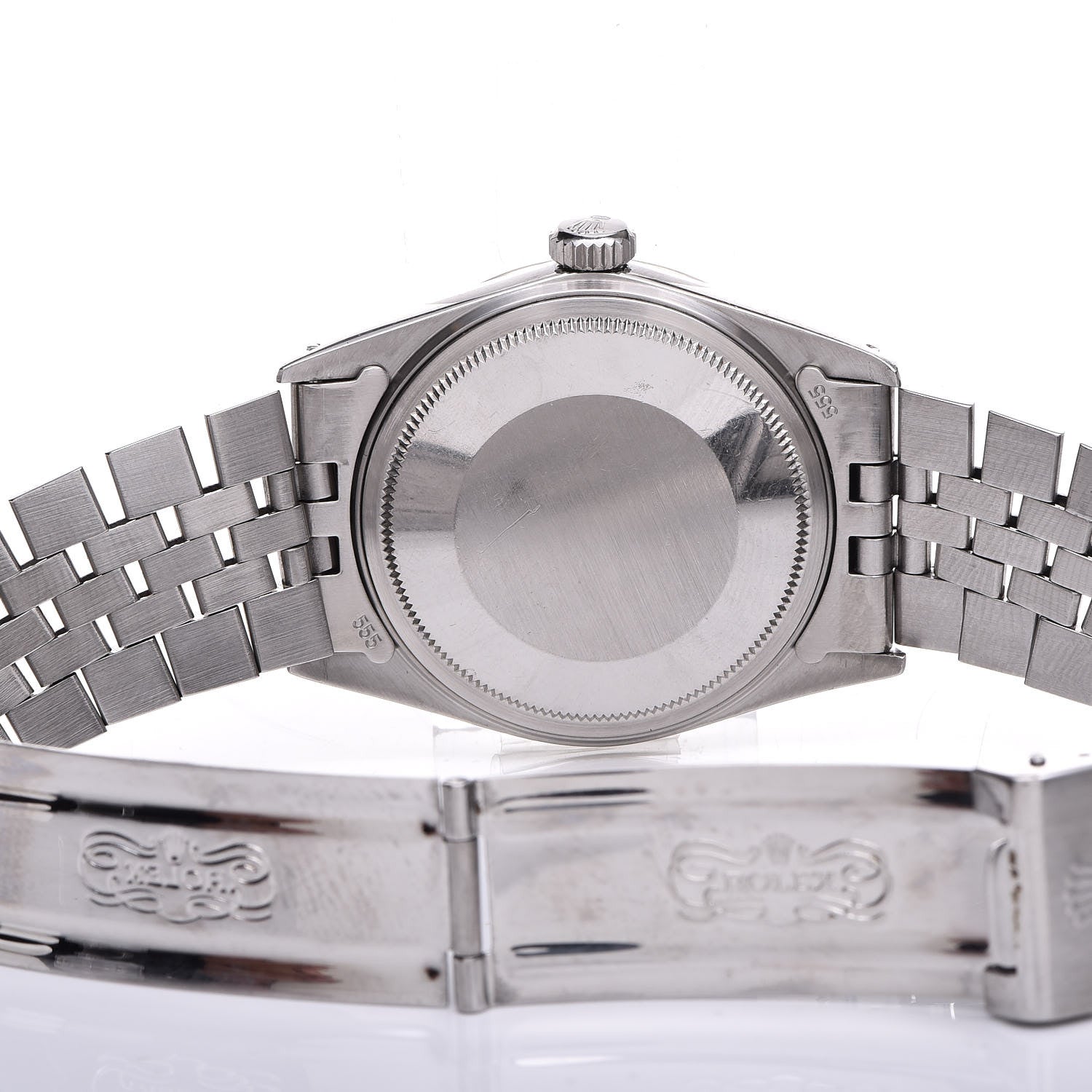 Rolex Stainless Steel 18K White Gold 36mm Oyster Perpetual Datejust Watch Silver 16234 5 of 7