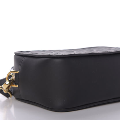 Fendi Vitello Century FF 1974 Embossed Mini Camera Case Black 6 of 10