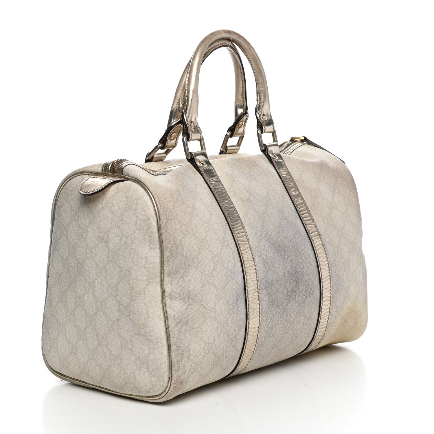 Gucci GG Plus Monogram Medium Joy Boston Metallic 3 of 16