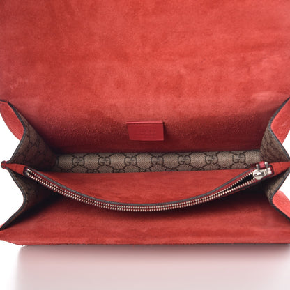 Gucci GG Supreme Monogram Small Dionysus Shoulder Bag Red 7 of 10