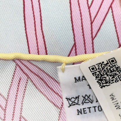 Hermes Silk Le Carnaval des Animaux Scarf 90 Aqua Vert Jaune 5 of 5