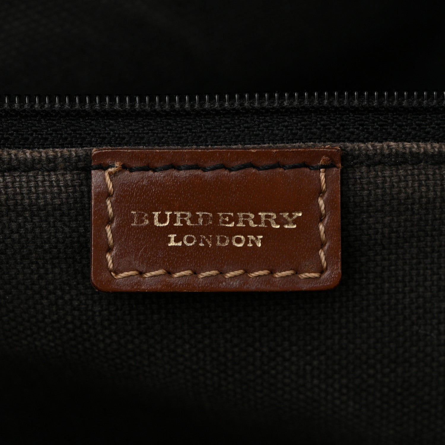 Burberry Haymarket Check Tote Brown 6 of 14