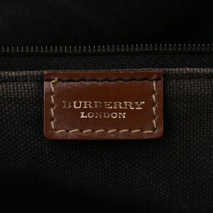 Burberry Haymarket Check Tote Brown 6 of 14