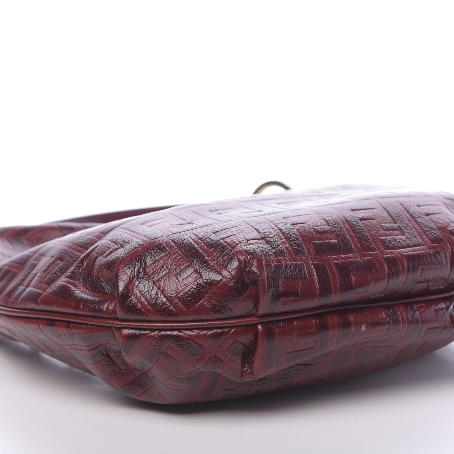Vitello FF Embossed Small Chef Hobo Rosso